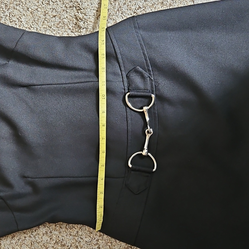 Vintage Blue Black Sleeveless Mini Dress with Chain Accent - Picture 5 of 8